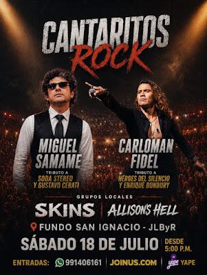 CANTARITOS ROCK JUNTO A MIGUEL SAMAME Y CARLOMAN F