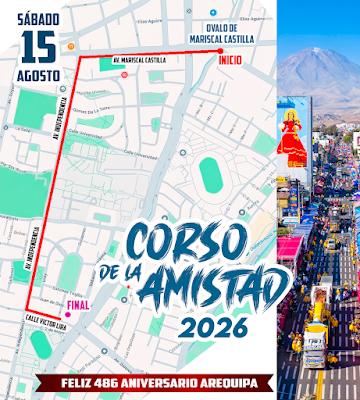 ANIVERSARIO DE AREQUIPA: RECORRIDO CORSO DE LA AMI